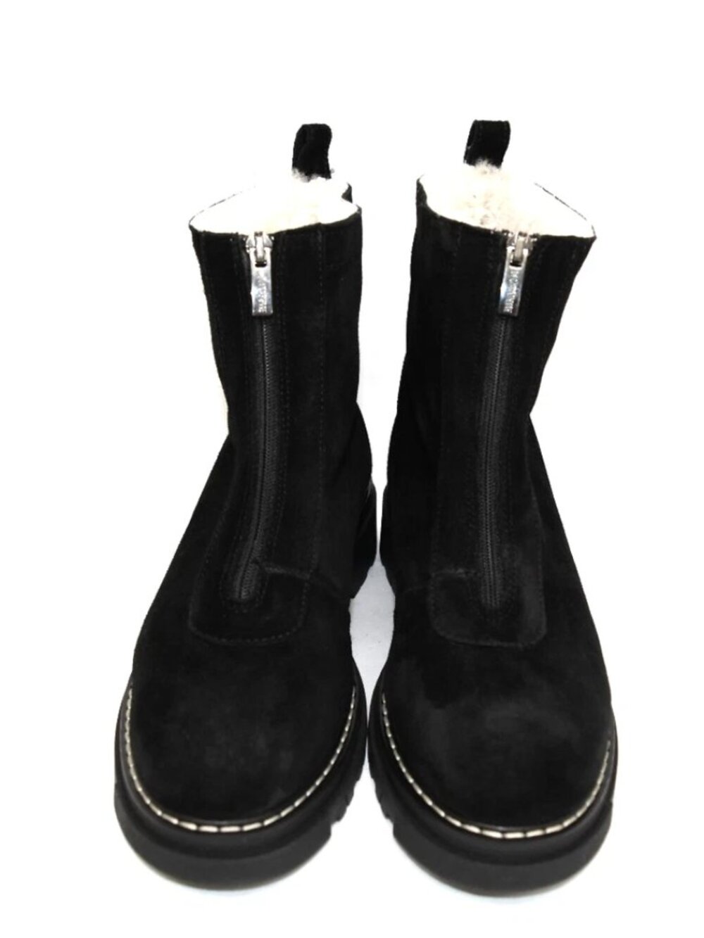 New! LA CANADIENNE Size 7 Delta Black Suede Bootie DD504A Made in Italy - Picture 6 of 7